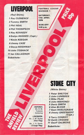 Match programme